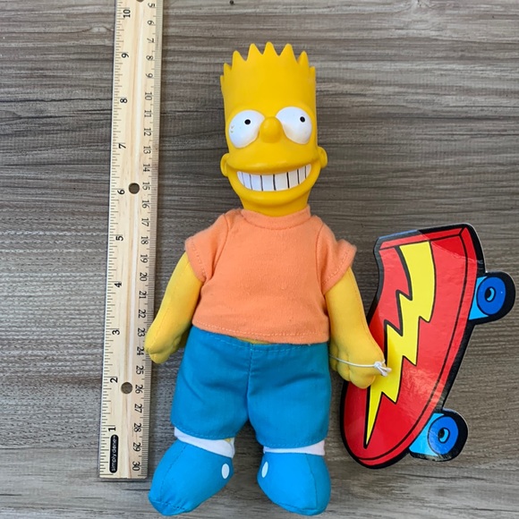 Vintage Bart Simpson Doll 1990 Matt Groening Cartoon character The Simpsons Toy - Picture 2 of 9